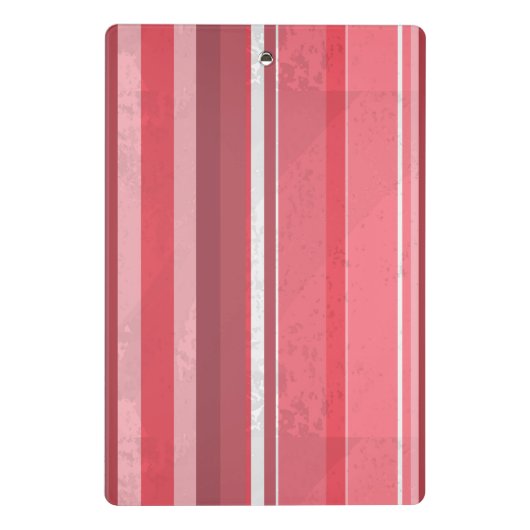 Candy Pink Stripes Mini Klemmbrett (Rückseite)