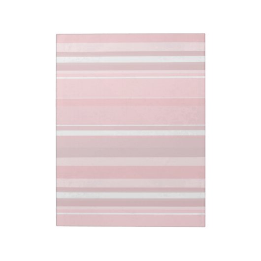 Candy Pink Stripes Notizblock (Rotiert)