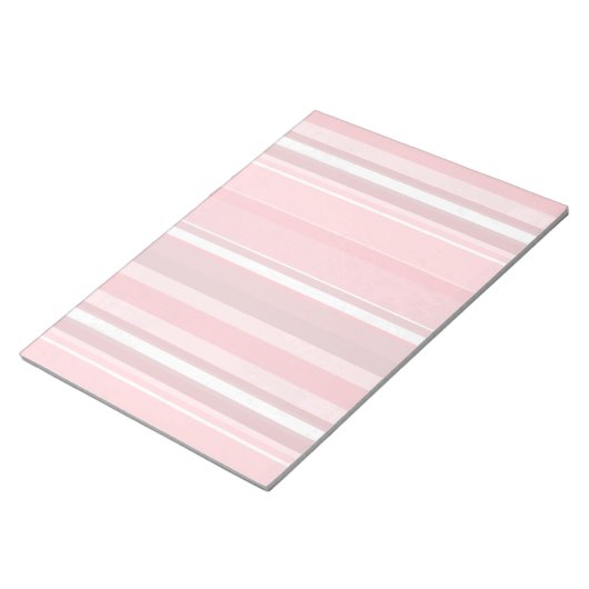 Candy Pink Stripes Notizblock (angewinkelt)