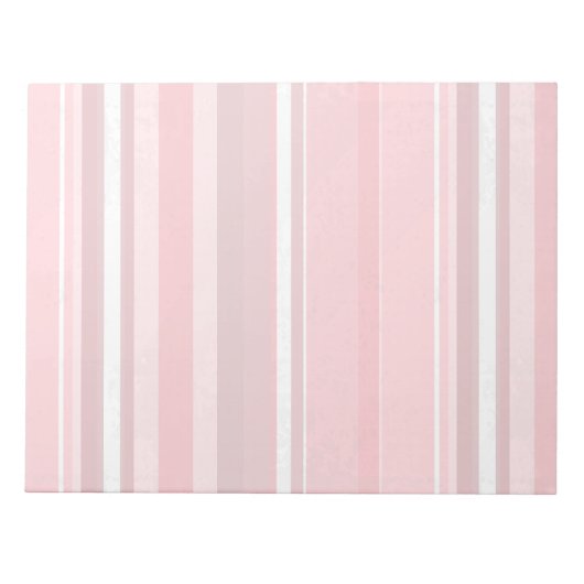 Candy Pink Stripes Notizblock (Vorderseite)