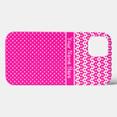 Candy Pink und White Custom iPhone 6 Fall Case-Mate iPhone Hülle (Rückseite (Horizontal))