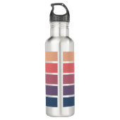 Candy Pink x Serene Blue Aesthetic Keychain Edelstahlflasche (Rückseite)