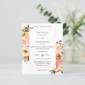 Candy Pink & Yellow Floral 2 Hochzeit (Stehend Vorderseite)