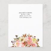 Candy Pink & Yellow Floral Graduation Party (Rückseite)