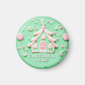 Candy/Pnk Gingerbrot House Magnet (Vorne)