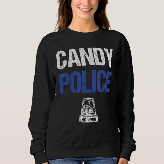 Candy Police Funny Halloween Tee For Kids Boys Men (Vorderseite)