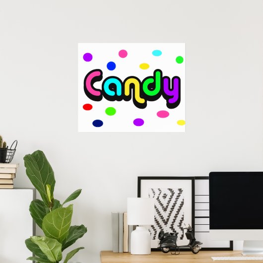 Candy-Poster Poster (Heimbüro)
