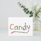 CANDY - Postkarte (Stehend Vorderseite)