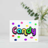 Candy-Postkarte Postkarte (Stehend Vorderseite)