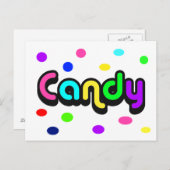 Candy-Postkarte Postkarte (Vorne/Hinten)