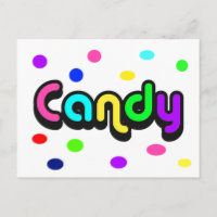 Candy-Postkarte