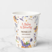 Candy Pumpkin Ghosts Halloween Baby Begrüßungszeic Pappbecher (Rückseite)