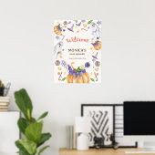 Candy Pumpkin Ghosts Halloween Baby Begrüßungszeic Poster (Heimbüro)