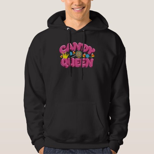 Candy Queen For Lollipop Sweet Tooth Hoodie (Vorderseite)
