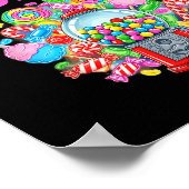 Candy Queen Shirt Funny Lollip Candy Lover Humor Poster (Ecke)