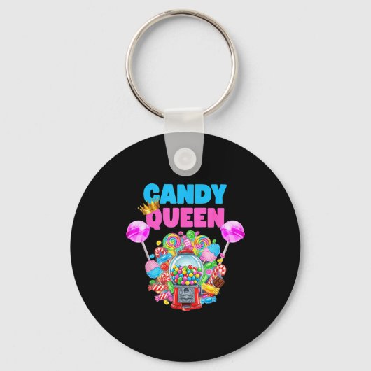 Candy Queen Shirt Funny Lollip Candy Lover Humor Schlüsselanhänger (Vorderseite)