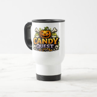 Candy Quest App 'Knock' Logo Travel Mug Reisebecher