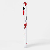 Candy Red and Black Dracula Inspiriert Halloween iPhone Hülle (Linke Seite)