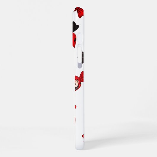 Candy Red and Black Dracula Inspiriert Halloween iPhone Hülle (Linke Seite)