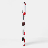 Candy Red and Black Dracula Inspiriert Halloween iPhone Hülle (Rechte Seite)