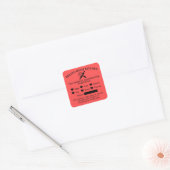 Candy Red Food Allergy Alert Bakery Sticker (Umschlag)
