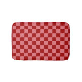 Candy Red und Candy Pink Checkerboard Badematte (Vorderseite)