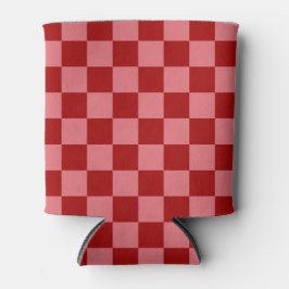 Candy Red und Candy Pink Checkerboard Dosenkühler