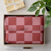 Candy Red und Candy Pink Checkerboard Seidenpapier (Geschenk)