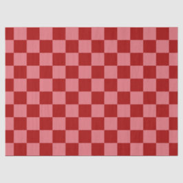 Candy Red und Candy Pink Checkerboard Seidenpapier