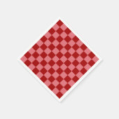Candy Red und Candy Pink Checkerboard Serviette (Ecke)