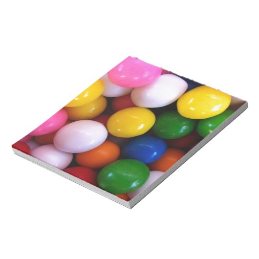 Candy Regenbogenkugeln Notizblock (Rotiert)