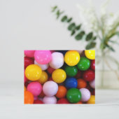 Candy Regenbogenkugeln Postkarte (Stehend Vorderseite)