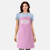Candy rosa stripe chocolatier oder cake baker schürze (Getragen)