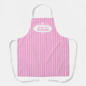 Candy rosa stripe chocolatier oder cake baker schürze (Vorderseite)