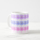 Candy rosa und violette Mohnblumen ... Tasse (Vorderseite Links)