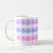 Candy rosa und violette Mohnblumen ... Tasse (Links)