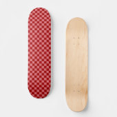 Candy Rot und Candy Pink Schachbrettmuster Skateboard (Vorderseite)