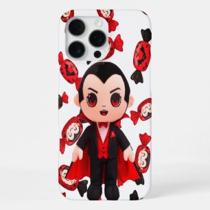 Candy Rot und Schwarz Dracula inspiriertes Hallowe iPhone 16 Pro Max Hülle