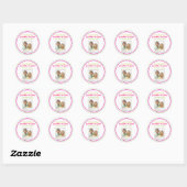 Candy Save the Date Aufkleber mit Foto (Blatt)