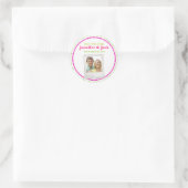 Candy Save the Date Aufkleber mit Foto (Tasche)
