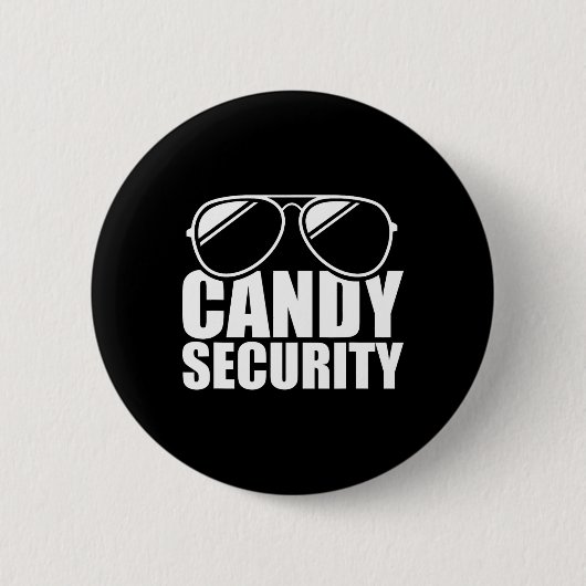 Candy Security Funny Easy Halloween Kostüm Erwachs Button (Vorderseite)