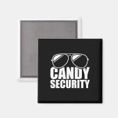 Candy Security Funny Easy Halloween Kostüm Erwachs Magnet (Vorderseite/Rückseite)
