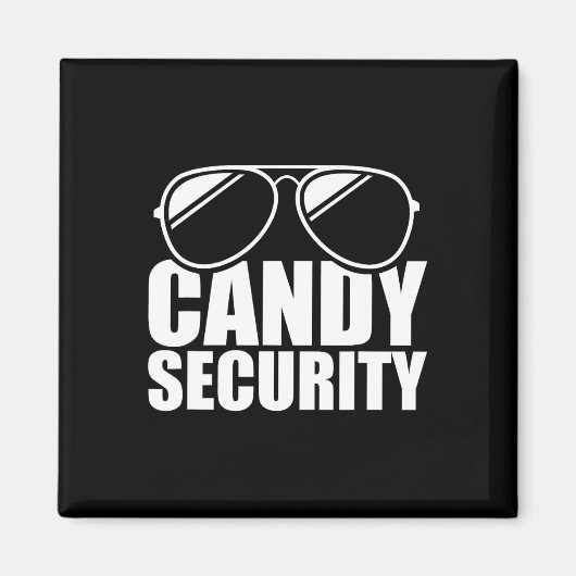 Candy Security Funny Easy Halloween Kostüm Erwachs Magnet (Vorne)