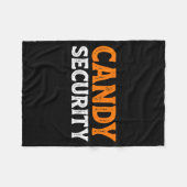 Candy Security Funny Easy Lazy Halloween Dad Mom P Fleecedecke (Vorderseite (Horizontal))