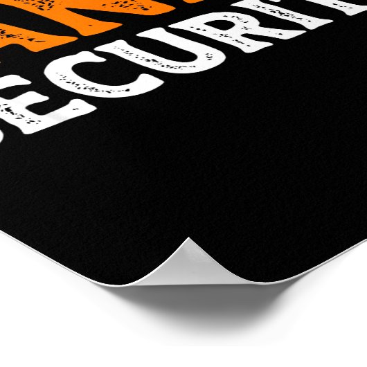 Candy Security Funny Easy Lazy Halloween Dad Mom P Poster (Ecke)