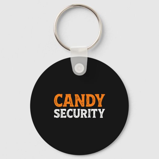 Candy Security Funny Easy Lazy Halloween Dad Mom P Schlüsselanhänger (Vorderseite)