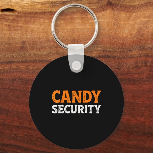 Candy Security Funny Easy Lazy Halloween Dad Mom P Schlüsselanhänger (Vorderseite)