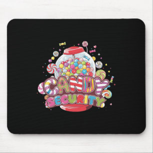 Candy Security Funny Halloween Costume Boys Girls Mousepad