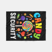 Candy Security Funny Halloween Costume Fleecedecke (Vorderseite (Horizontal))