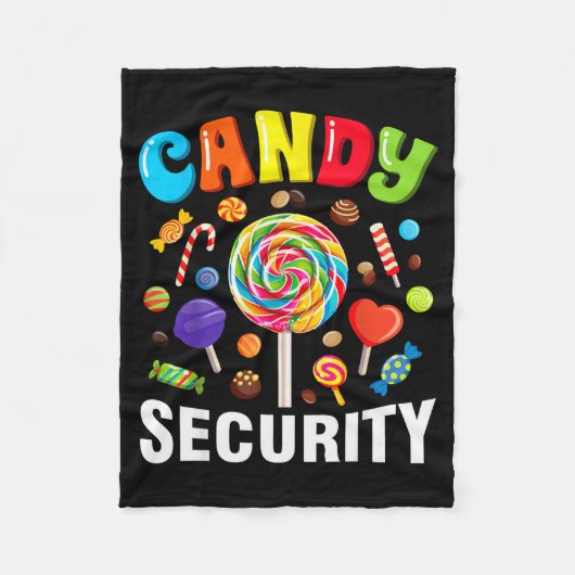 Candy Security Funny Halloween Costume  Fleecedecke (Vorderseite)